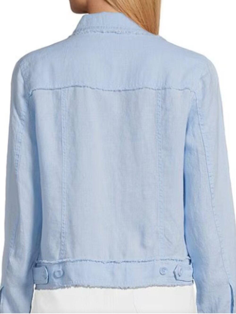 NWT Tommy Bahama Two Palm Raw Edge Point Collar Jacket Large Linen Travel NEW - Picture 2 of 7